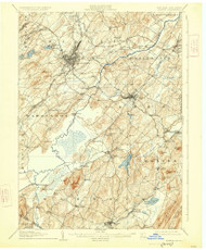 Goshen, New Jersey 1908 (1925) USGS Old Topo Map 15x15 NJ Quad