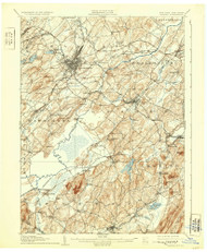 Goshen, New Jersey 1908 (1931) USGS Old Topo Map 15x15 NJ Quad