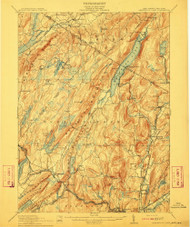 Greenwood Lake, New Jersey 1910 USGS Old Topo Map 15x15 NJ Quad