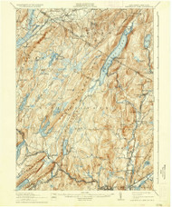 Greenwood Lake, New Jersey 1910 (1935) USGS Old Topo Map 15x15 NJ Quad