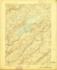 Hackettstown, New Jersey 1894 USGS Old Topo Map 15x15 NJ Quad