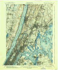 Harlem, New Jersey 1900 (1938) USGS Old Topo Map 15x15 NJ Quad