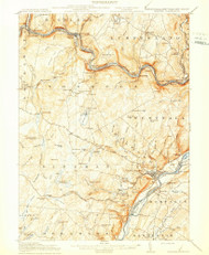 Milford, New Jersey 1915 B USGS Old Topo Map 15x15 NJ Quad