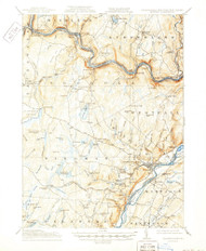 Milford, New Jersey 1915 (1950) USGS Old Topo Map 15x15 NJ Quad