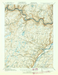 Milford, New Jersey 1915 (1958) USGS Old Topo Map 15x15 NJ Quad