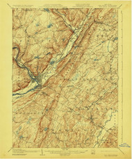 Port Jervis, New Jersey 1908 (1923) USGS Old Topo Map 15x15 NJ Quad