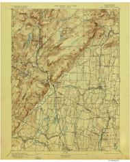 Ramapo, New Jersey 1893 (1898) A USGS Old Topo Map 15x15 NJ Quad