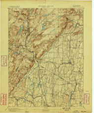 Ramapo, New Jersey 1893 (1898) B USGS Old Topo Map 15x15 NJ Quad