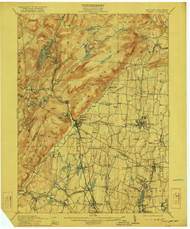 Ramapo, New Jersey 1910 (1922) USGS Old Topo Map 15x15 NJ Quad