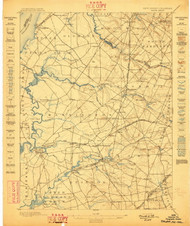 Salem, New Jersey 1898 USGS Old Topo Map 15x15 NJ Quad