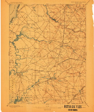 Salem, New Jersey 1898 (1911) USGS Old Topo Map 15x15 NJ Quad