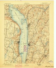 Tarrytown, New Jersey 1893 (1899) USGS Old Topo Map 15x15 NJ Quad