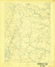 Tuckahoe, New Jersey 1893 (1915) USGS Old Topo Map 15x15 NJ Quad