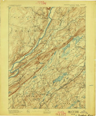 Wallpack, New Jersey 1893 (1898) USGS Old Topo Map 15x15 NJ Quad
