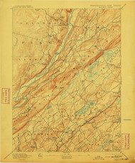 Wallpack, New Jersey 1893 (1910) USGS Old Topo Map 15x15 NJ Quad