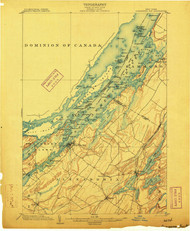 Alexandria Bay, NY 1903 (1903) USGS Old Topo Map 15x15 NY Quad