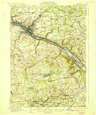 Amsterdam, NY 1931 (1931) USGS Old Topo Map 15x15 NY Quad