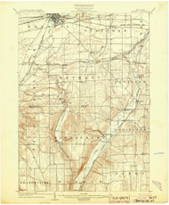 Batavia, NY 1904 (1904) USGS Old Topo Map 15x15 NY Quad