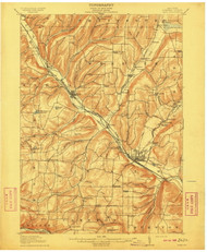 Bath, NY 1910 (1910) USGS Old Topo Map 15x15 NY Quad
