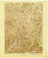 Belmont, NY 1925 (1925) USGS Old Topo Map 15x15 NY Quad