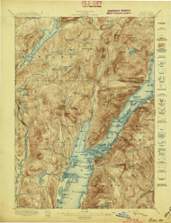 Bolton, NY 1897 (1897) USGS Old Topo Map 15x15 NY Quad
