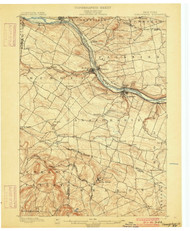 Canajoharie, NY 1900 (1900) USGS Old Topo Map 15x15 NY Quad