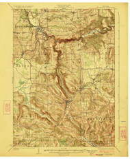 Cattaraugus, NY 1923 (1923) USGS Old Topo Map 15x15 NY Quad