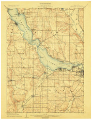 Chautaqua, NY 1904 (1904) USGS Old Topo Map 15x15 NY Quad