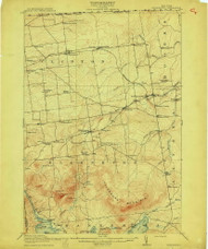 Churubusco, NY 1915 (1915) USGS Old Topo Map 15x15 NY Quad