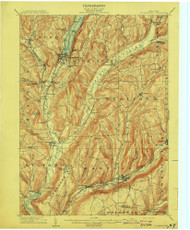 Cooperstown, NY 1909 (1909) USGS Old Topo Map 15x15 NY Quad