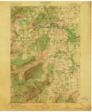 Dannemora, NY 1913 (1913) USGS Old Topo Map 15x15 NY Quad