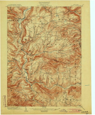Gilboa, NY 1903 (1903) USGS Old Topo Map 15x15 NY Quad