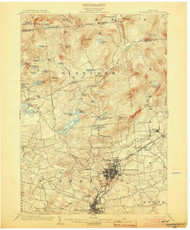 Gloversville, NY 1903 (1903) USGS Old Topo Map 15x15 NY Quad