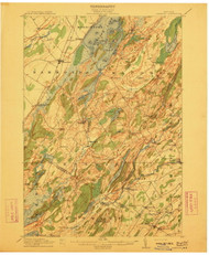 Hammond, NY 1912 (1912) USGS Old Topo Map 15x15 NY Quad