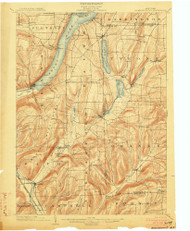Hammondsport, NY 1903 (1903) USGS Old Topo Map 15x15 NY Quad