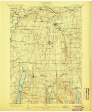 Honeoye, NY 1904 (1904) USGS Old Topo Map 15x15 NY Quad