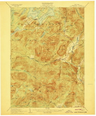 Lake Pleasant, NY 1907 (1907) USGS Old Topo Map 15x15 NY Quad