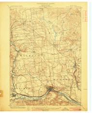 Little Falls, NY 1900 (1900) USGS Old Topo Map 15x15 NY Quad