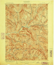 Margaretville, NY 1904 (1904) USGS Old Topo Map 15x15 NY Quad
