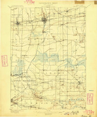 Medina, NY 1897 (1897) USGS Old Topo Map 15x15 NY Quad