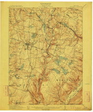 Monticello, NY 1904 (1904) USGS Old Topo Map 15x15 NY Quad