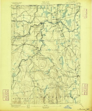Mooers, NY 1895 (1895) USGS Old Topo Map 15x15 NY Quad
