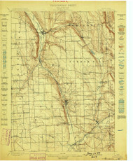 Moravia, NY 1898 (1898) USGS Old Topo Map 15x15 NY Quad