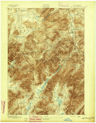 Mt Marcy, NY 1895 (1895) USGS Old Topo Map 15x15 NY Quad