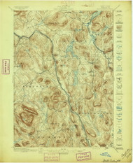 Nort Creek, NY 1897 (1897) USGS Old Topo Map 15x15 NY Quad