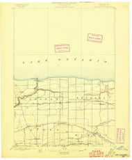 Oak Orchard, NY 1897 (1897) USGS Old Topo Map 15x15 NY Quad