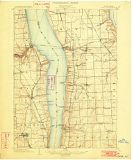 Ovid, NY 1902 (1902) USGS Old Topo Map 15x15 NY Quad