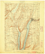 Penn Yan, NY 1903 (1903) USGS Old Topo Map 15x15 NY Quad