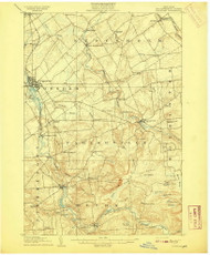 Potsdam, NY 1908 (1908) USGS Old Topo Map 15x15 NY Quad