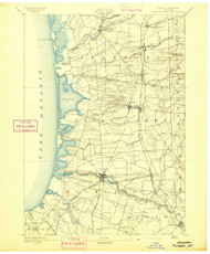Pulaski, NY 1895 (1895) USGS Old Topo Map 15x15 NY Quad